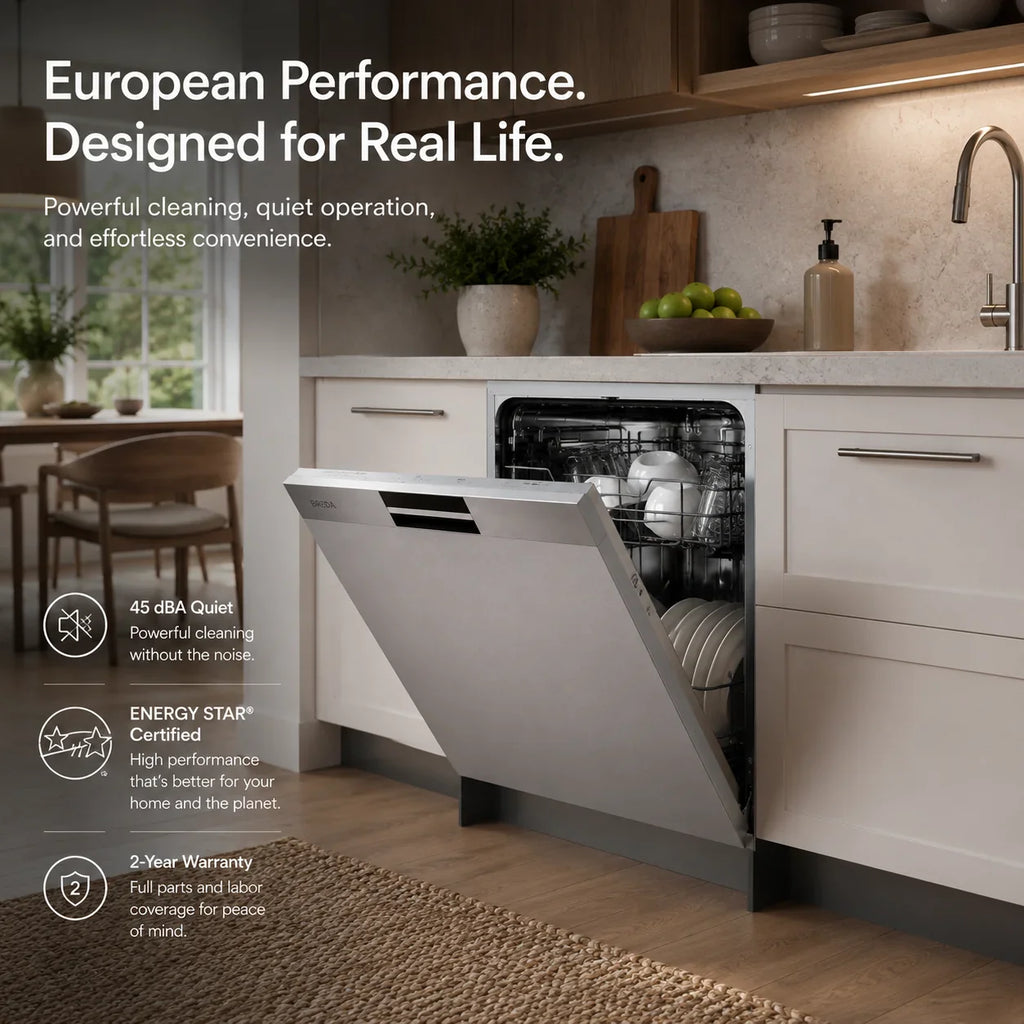 Breda Tall Tub - 24” Stainless Steel